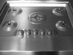 piani cucina inox